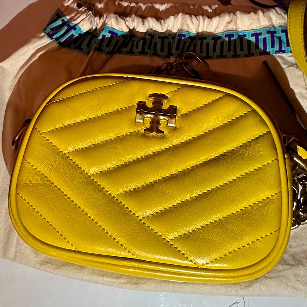 Tory Burch mustard purse